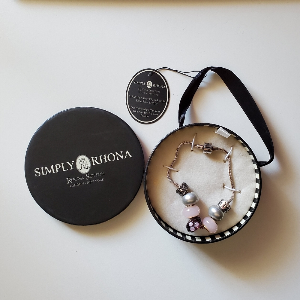 Rhona Sutton Sterling Silver Charm Bracelet